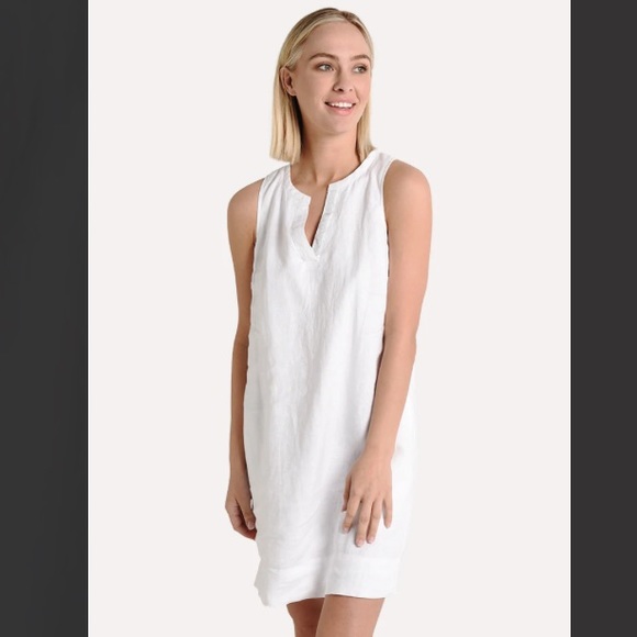 tommy bahama sea glass linen dress Tommy Bahama Women's Seaglass 100% Linen Sleeveless Shift Dress Size XS Green